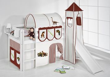 Lilokids Hochbett Spielbett JELLE Dinos - günstig online kaufen
