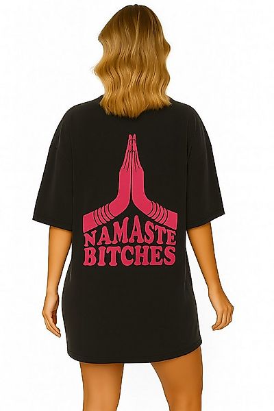 Worldclassca T-Shirt Worldclassca Oversized NAMASTE Print T-Shirt lang Somm günstig online kaufen