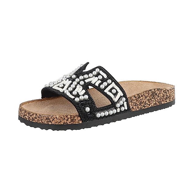 Ital-Design Damen Mules Freizeit Pantolette (86706631) Flach Pantoletten in günstig online kaufen