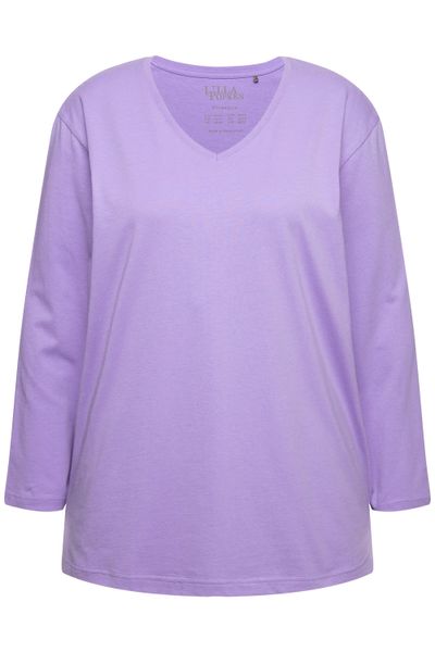 Ulla Popken T-Shirt Shirt V-Ausschnitt Relaxed günstig online kaufen