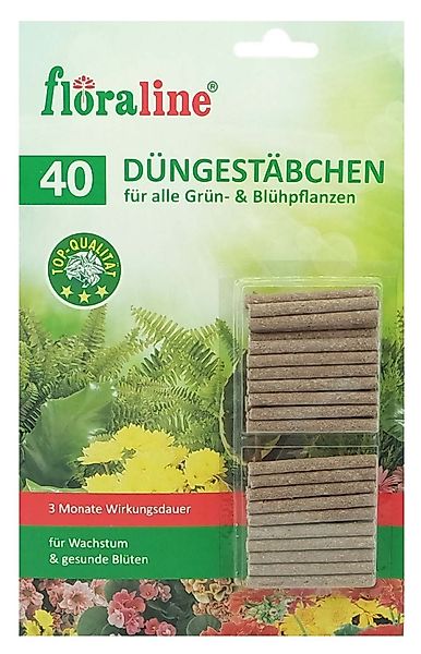 floraline Pflanzendünger Blumendünger Stäbchen 40er, Stück, günstig online kaufen