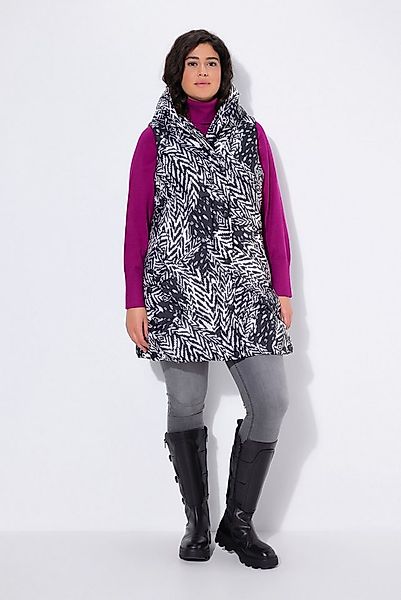 Ulla Popken Steppweste HYPRAR Long-Steppweste mit Druck wasserabweisend günstig online kaufen