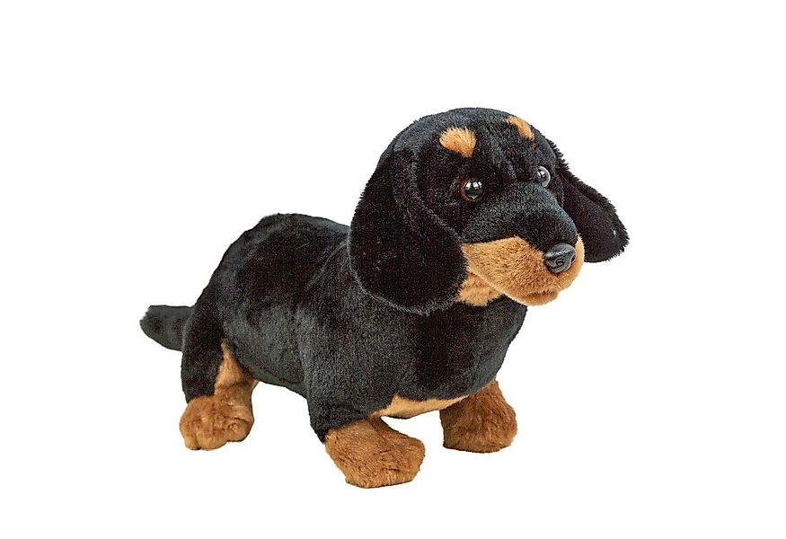 Teddys Rothenburg Kuscheltier Hund Dackel 30 cm schwarz/braun Plüschdackel günstig online kaufen