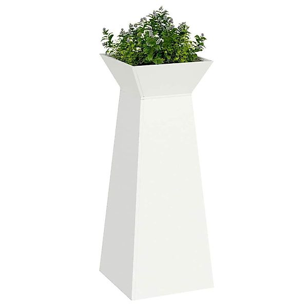 vidaXL Blumentopf Säulen Pflanzer Weiß 40 günstig online kaufen