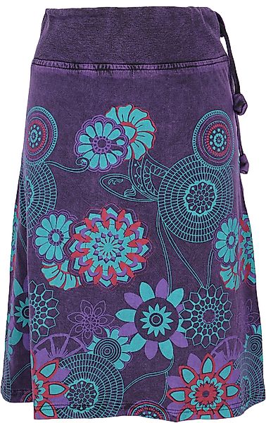 Guru-Shop Minirock Knielanger Rock Boho chic, günstig online kaufen