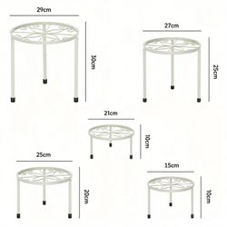 SURFOU Blumenständer 5er-Set Pflanzenständer Blumenhocker Pflanzenregal günstig online kaufen