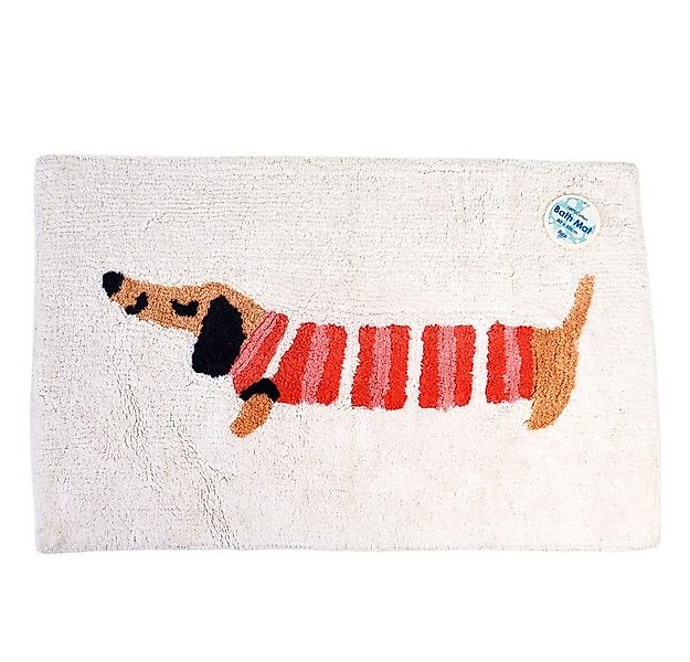 Rex London Badematte Dackel - Sausage Dog, wunderbar weich, wasserabsorbier günstig online kaufen