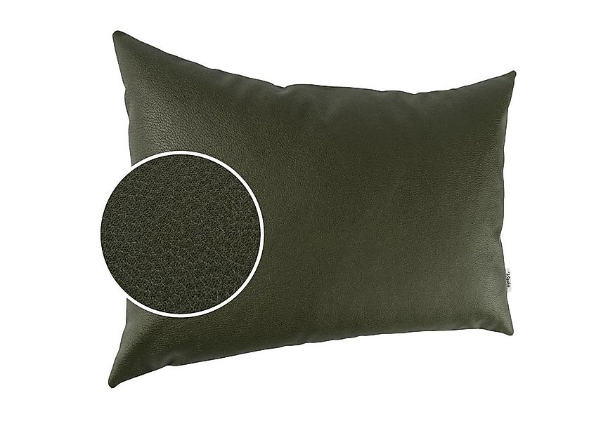 Kisska Dekokissen Kissenhülle KUMO atmungsaktive Kunstleder Kissenbezug Zie günstig online kaufen