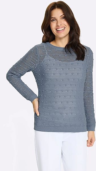 Classic Basics Ajourpullover "Rundhals-Pullover" günstig online kaufen