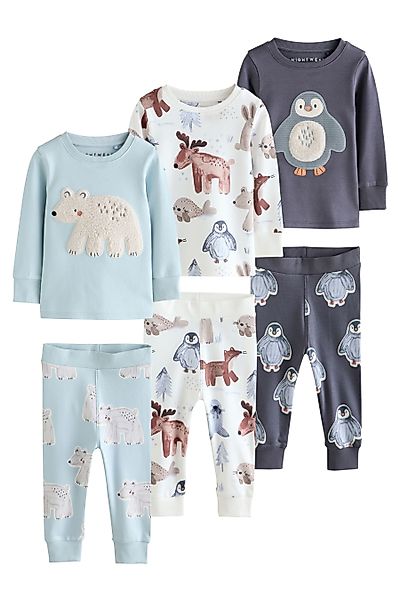 Next Pyjama 3er-Pack Langarm-Schlafanzüge (6 tlg) günstig online kaufen