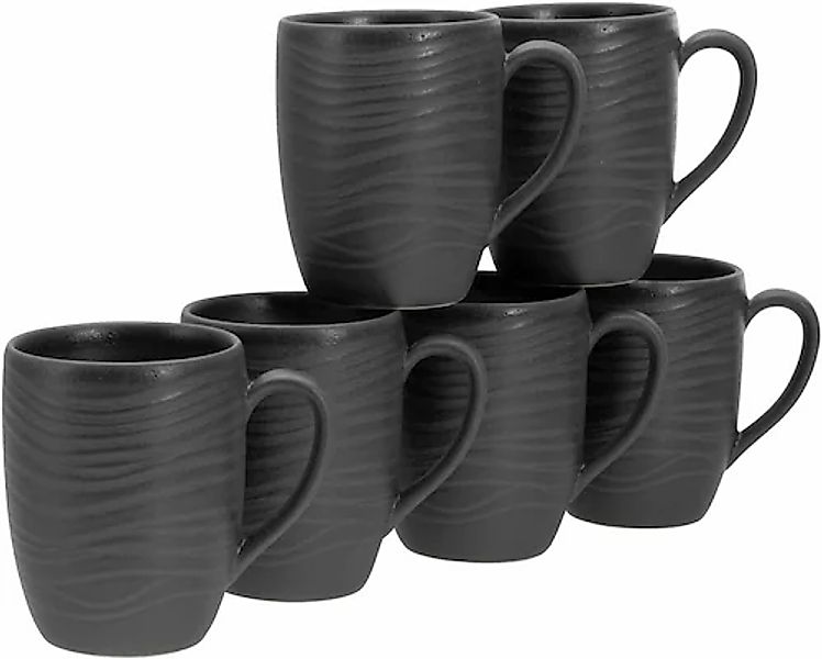 CreaTable Becher »Lava Stone«, (Set, 6 tlg.), 300 ml, 6-teilig günstig online kaufen