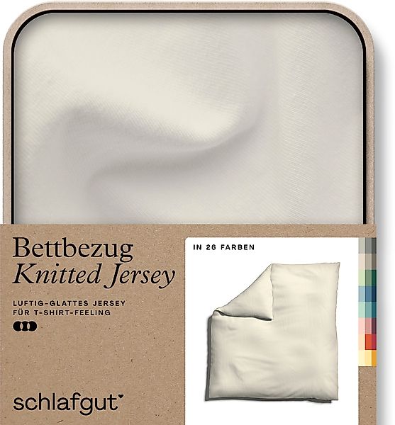 Schlafgut Bettbezug "KNITTED JERSEY Bio-Baumwolle mit Elasthan, 170 g/m², R günstig online kaufen