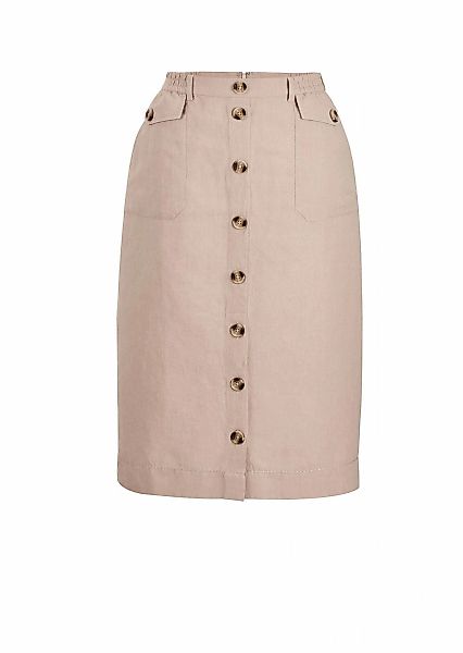 GOLDNER Schlupfrock "Brauner Damen-Cargo-Rock mit Taschen" Zierknopfleiste günstig online kaufen