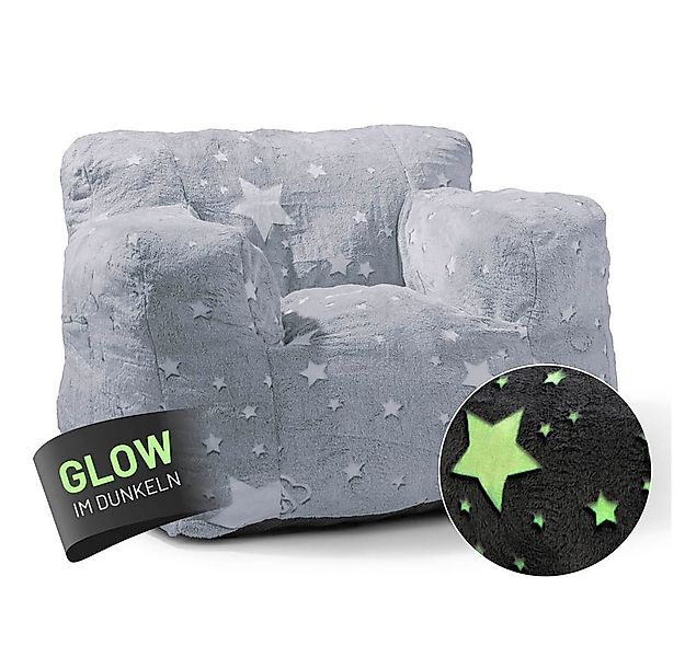 Lumaland Sitzsack LUMALAND Sessel „Glow in the Dark“ - Kids Size - Sternen- günstig online kaufen