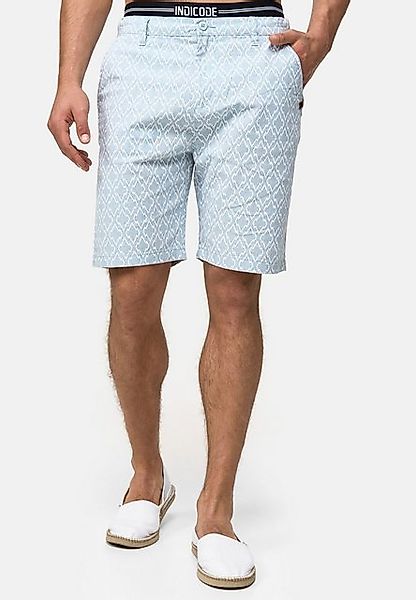 Indicode Chinoshorts Apostolis mit geometrischen Muster günstig online kaufen