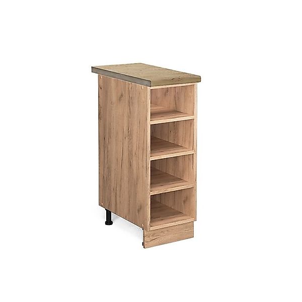 Vicco Küchenregal Fame-Line Offener Küchenschrank Goldkraft Eiche 30 cm AP günstig online kaufen