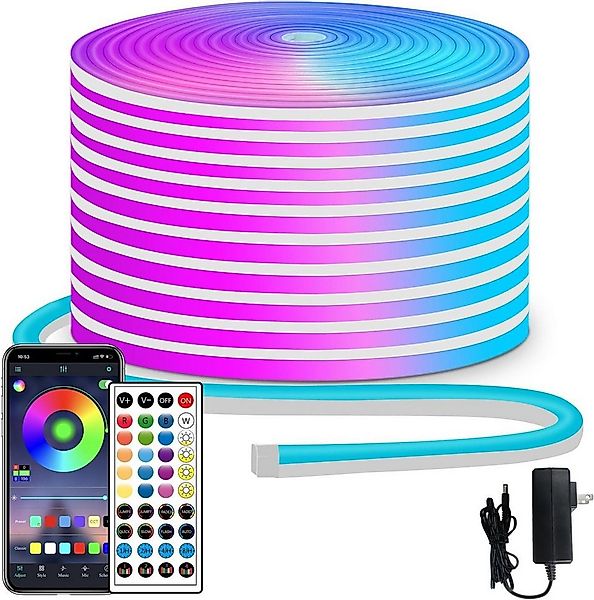 Athlix Lichterkette LED Lichtleiste LED Strip, Bluetooth Lichterkette mit F günstig online kaufen