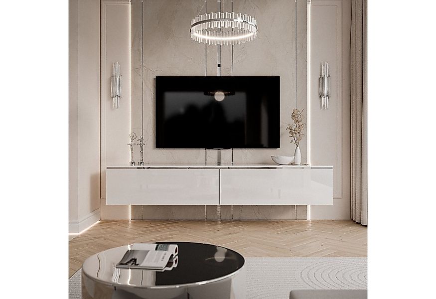 Lookway TV-Schrank AURORA SILVER 180 cm Hängeschrank für den Fernseher Brei günstig online kaufen