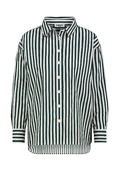 SUBLEVEL Langarmbluse Damen Bluse gestreift Hemdbluse, günstig online kaufen