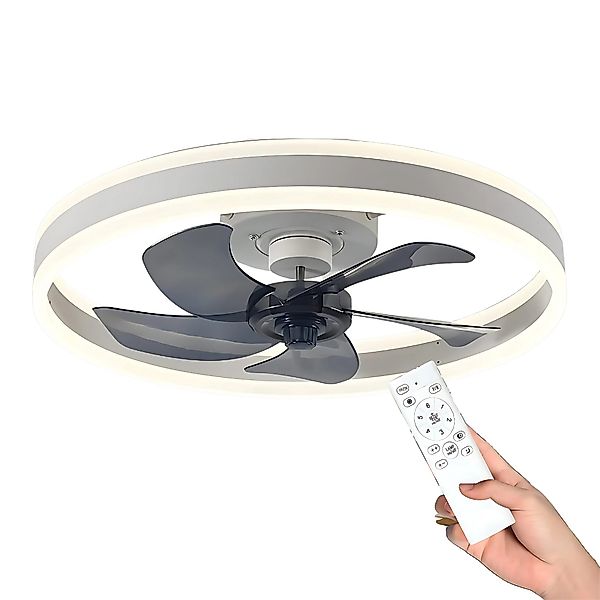 HS.SUPPLY Deckenventilator mit LED-Beleuchtung und Fernbedienung, günstig online kaufen