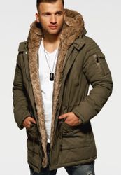 behype Parka BHPAU Herren Winterjacke Wintermantel günstig online kaufen