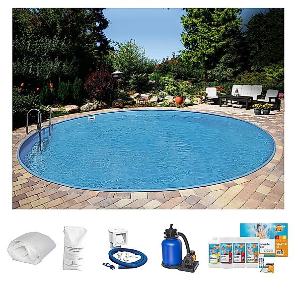 Clear Pool Rundpool "PREMIUM IBIZA", (Set, 6 tlg.), inkl. umfangreichem Zub günstig online kaufen