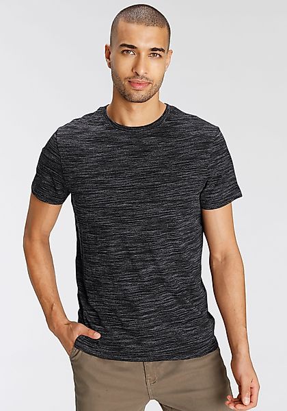 AJC T-Shirt Kurzarm, Regular Fit, meliert, günstig online kaufen