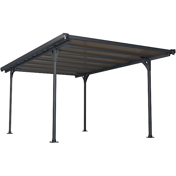 Palram Carport Canopia Verona 5000 Aluminium 500 cm x 297 cm x 218 cm Grau günstig online kaufen