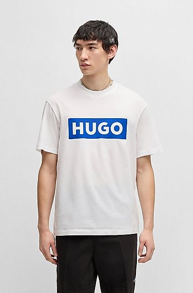 HUGO Blue T-Shirt Nico mit großem Logo-Print, Unisex günstig online kaufen