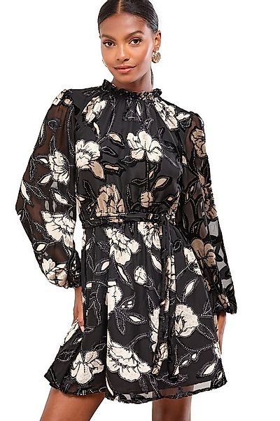 LIPSY Minikleid Lipsy tailliertes Langarm-Minikleid, Petite (1-tlg) günstig online kaufen