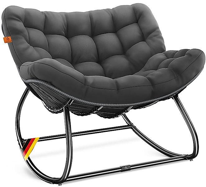 KESSER Schaukelstuhl Schaukelsessel Chillexer für drinnen & draußen (maxima günstig online kaufen