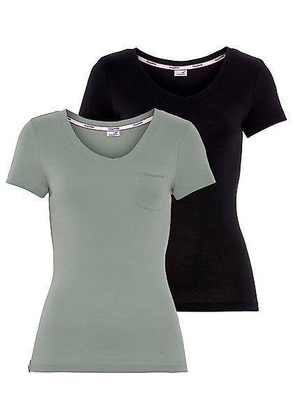 KangaROOS V-Shirt (Spar-Set, 2er-Pack) Kurzarm, figurbetonter günstig online kaufen