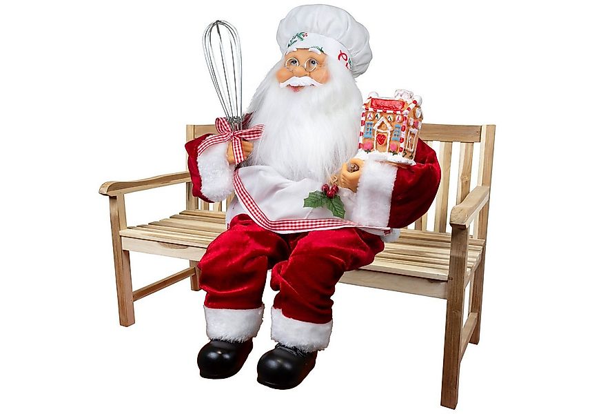 Christmas Paradise Weihnachtsmann sitzend 45cm - 6 Designs (Deko Figur, 1 S günstig online kaufen