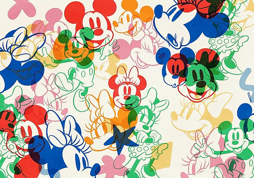 Komar Fototapete »Digitaldruck Vlies - Mickey and Minnie Mixture - Größe 40 günstig online kaufen