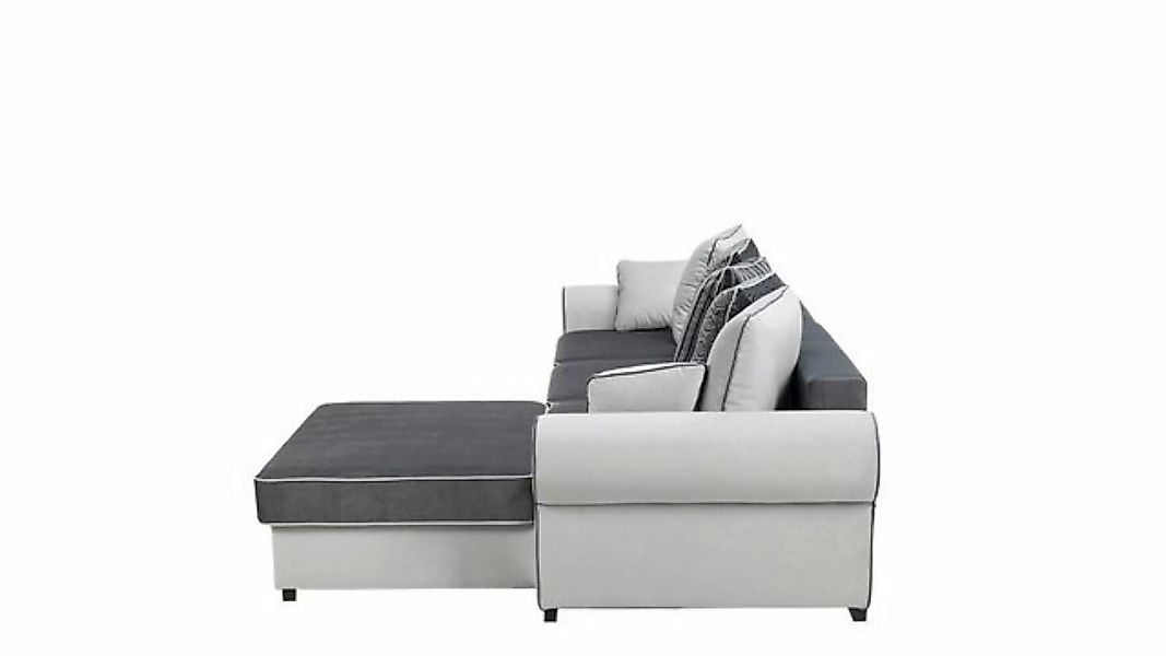 JVmoebel Ecksofa, Stoff L-Form Couch Wohnlandschaft Ecksofa Garnitur Modern günstig online kaufen