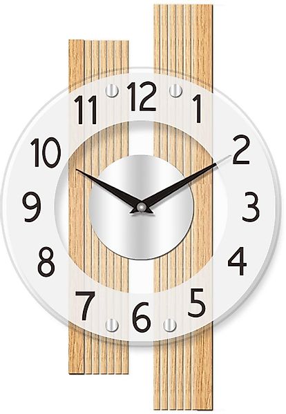 AMS Funkwanduhr F5874 (Quarz,Holz,Buche,Wohnzimmer,Esszimmer,Made in German günstig online kaufen