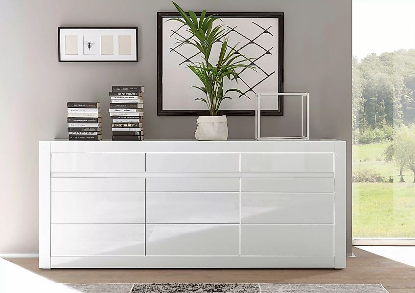 INOSIGN Sideboard "Carat", Breite 217 cm, wird mit zwei Leisten angeliefert günstig online kaufen