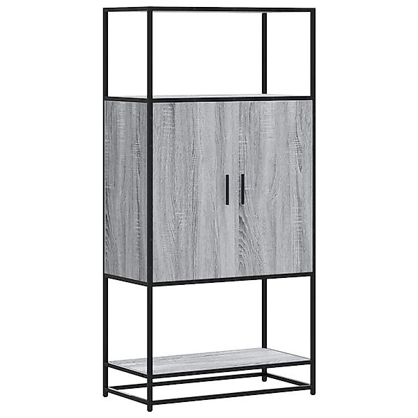 vidaXL Highboard Grau Sonoma 68x35x139 cm Holzwerkstoff und Metall 849042 günstig online kaufen