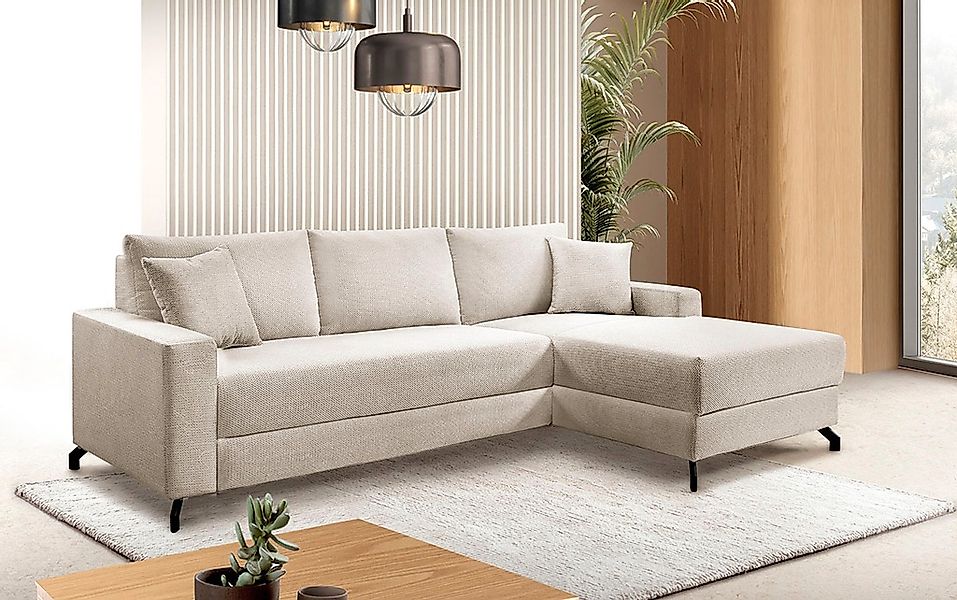exxpo - sofa fashion Ecksofa "Quattro schlicht & zeitlos, bequem, L-Form, B günstig online kaufen