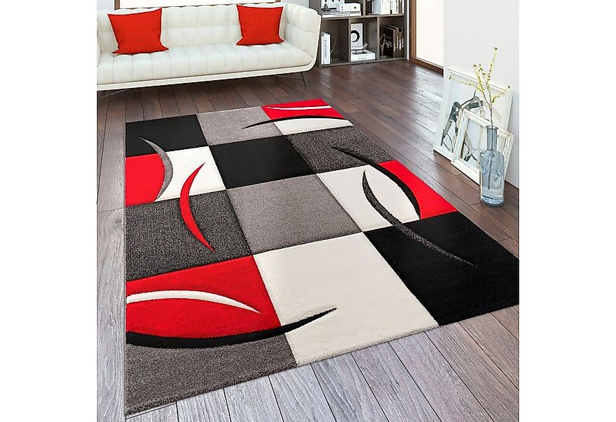 Paco Home Teppich Diamond 665, rechteckig, Höhe: 17 mm, Karo Muster, 3D-Des günstig online kaufen