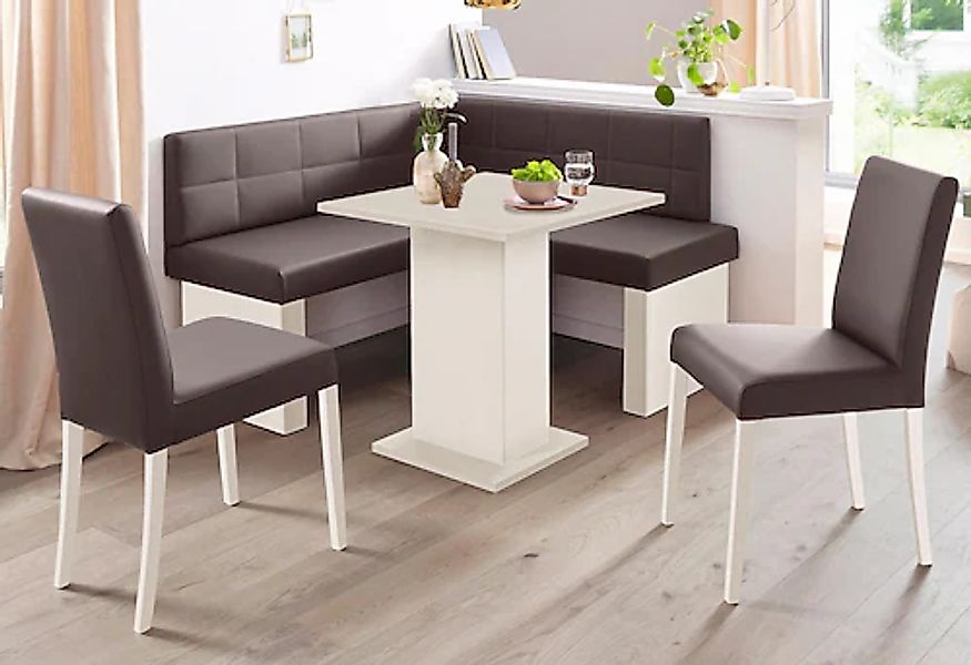 massivline&more Eckbankgruppe »Anna 2« Set, 4 Stk. tlg. mit 2 Stühlen mit m günstig online kaufen