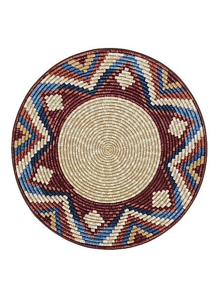 benuta Outdoorteppich Kenya, rund, Höhe: 5 mm, Kunstfaser, Berber, Ethno-St günstig online kaufen