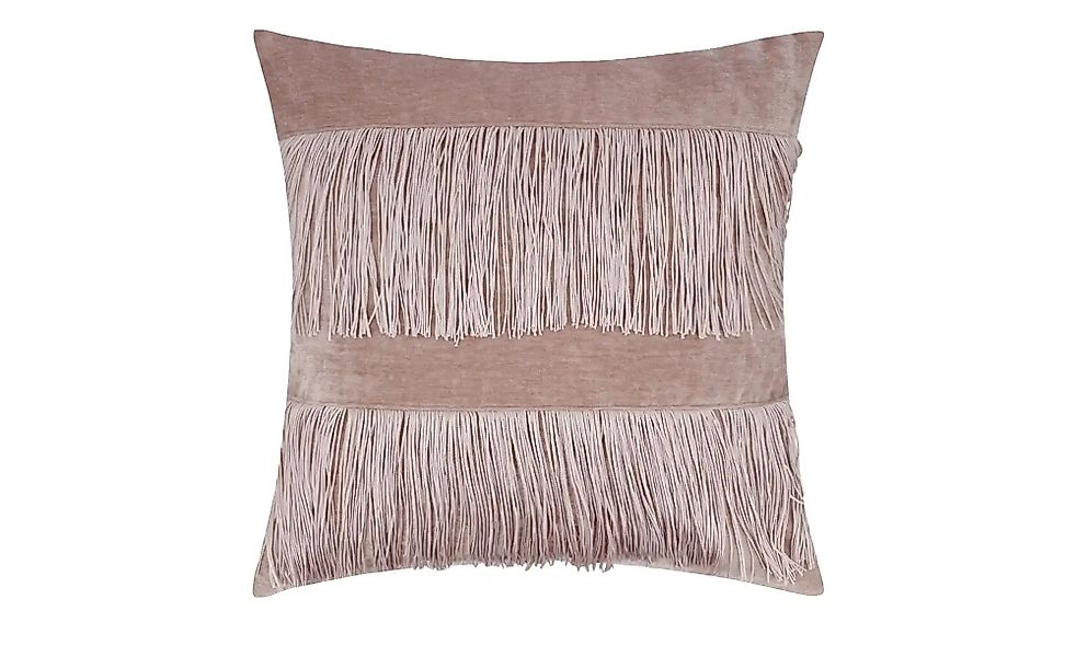 HOME STORY Kissen  Fransen ¦ rosa/pink ¦ Maße (cm): B: 45 Dekokissen & Deck günstig online kaufen