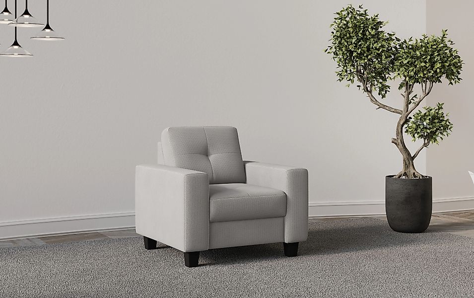 Places of Style Sessel "Varese", Kreuznaht in beige günstig online kaufen