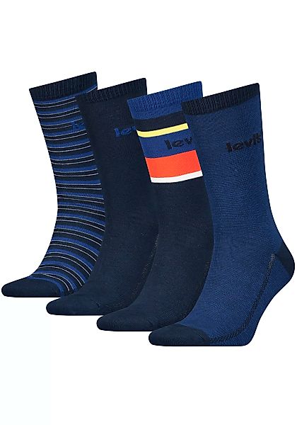 Levis Socken, (Packung, 4 Paar), LEVIS GIFTBOX REG CUT STRIPE 4P günstig online kaufen