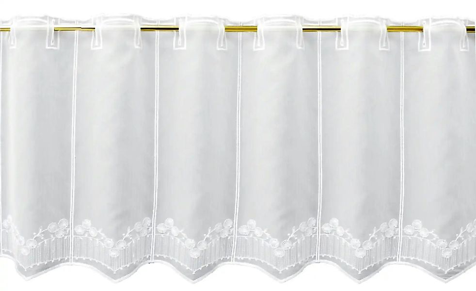 FLORENTINA Scheibengardine   ¦ weiß ¦ Synthetik ¦ Maße (cm): B: 144 H: 30 G günstig online kaufen