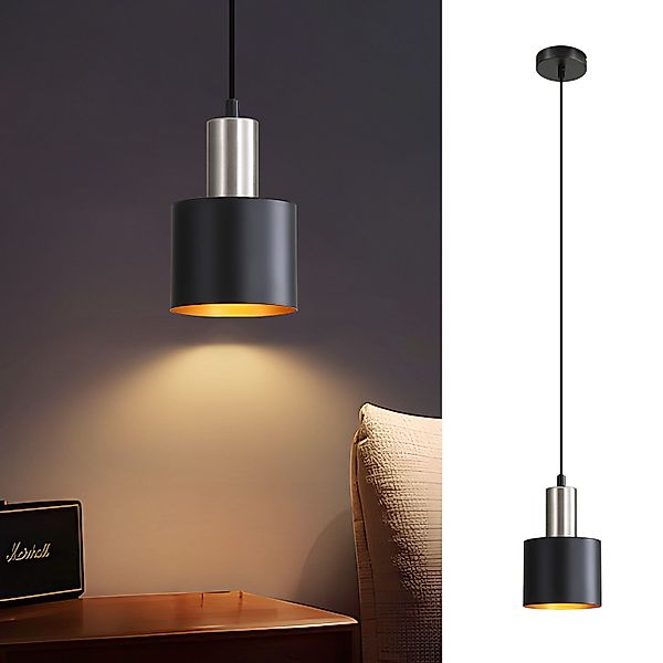 Nettlife Hängeleuchte Schwarz Gold Vintage 1/2/3 günstig online kaufen