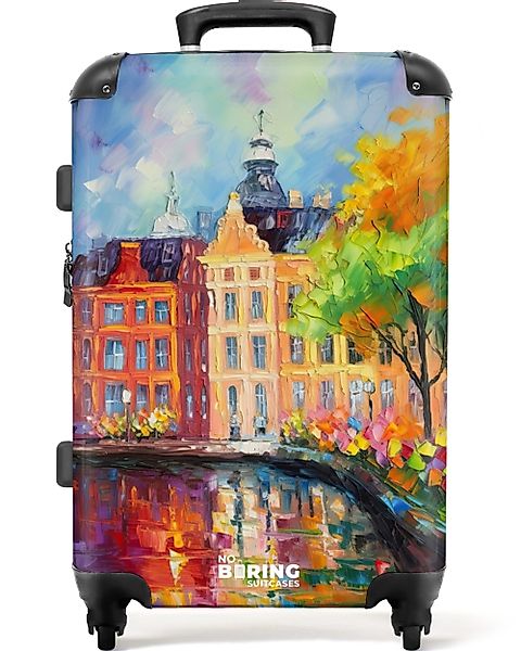 NoBoringSuitcases.com© Hartschalen-Trolley Ölgemälde - Amsterdam - günstig online kaufen