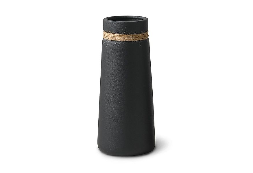 flature Tischvase Keramik Vase Schwarz Boho Style - für Pampasgras und Blum günstig online kaufen