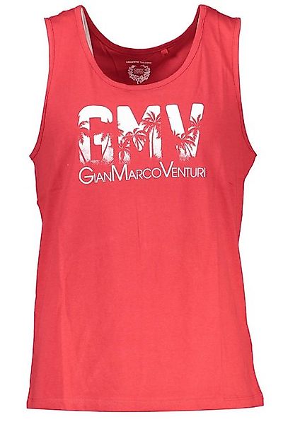 GIAN MARCO VENTURI T-Shirt Herren Tanktop Rot mit Druck und Logo - günstig online kaufen